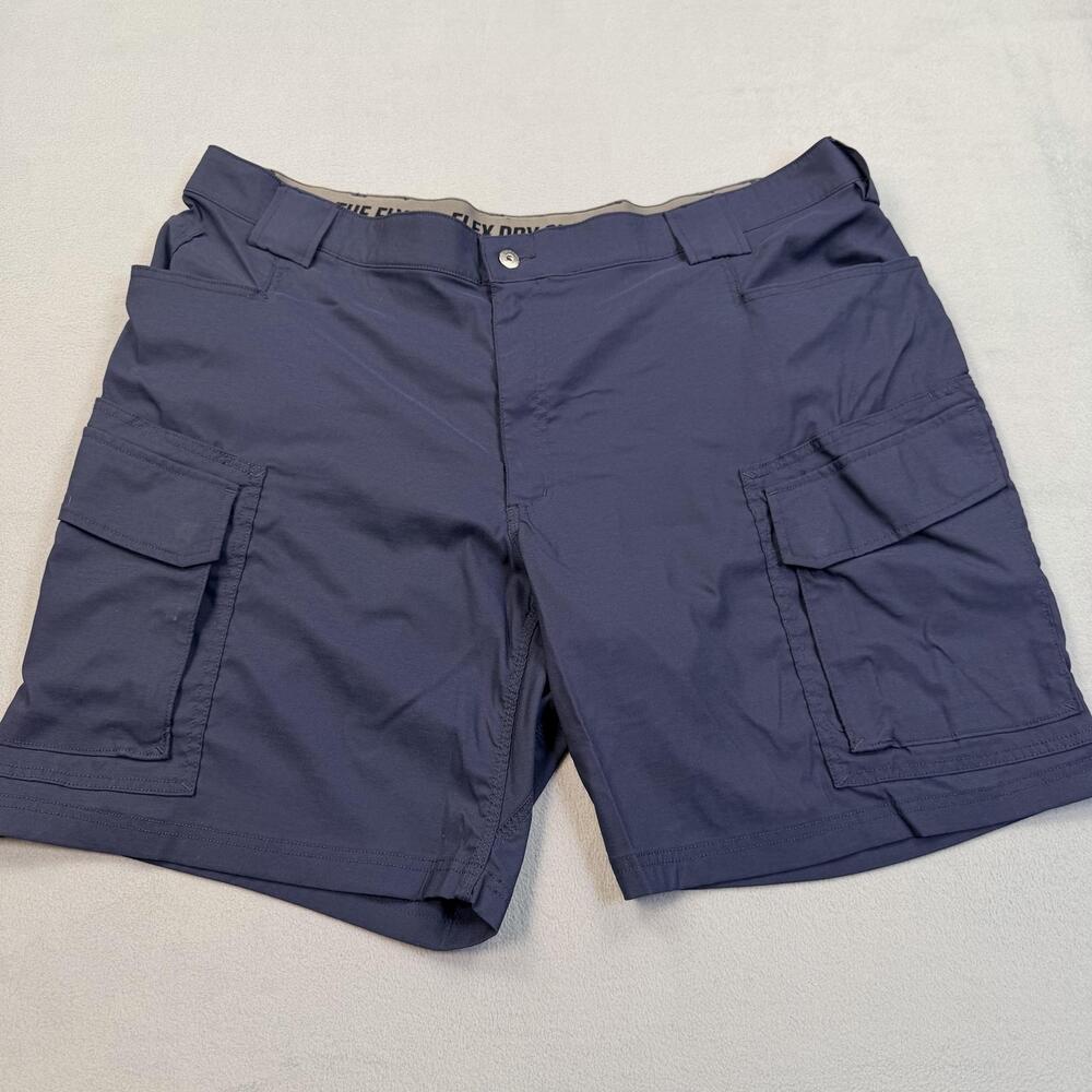 Duluth Trading Co Shorts Mens 46 Blue Cargo Nylon Stretch 9 Inseam Quick Dry